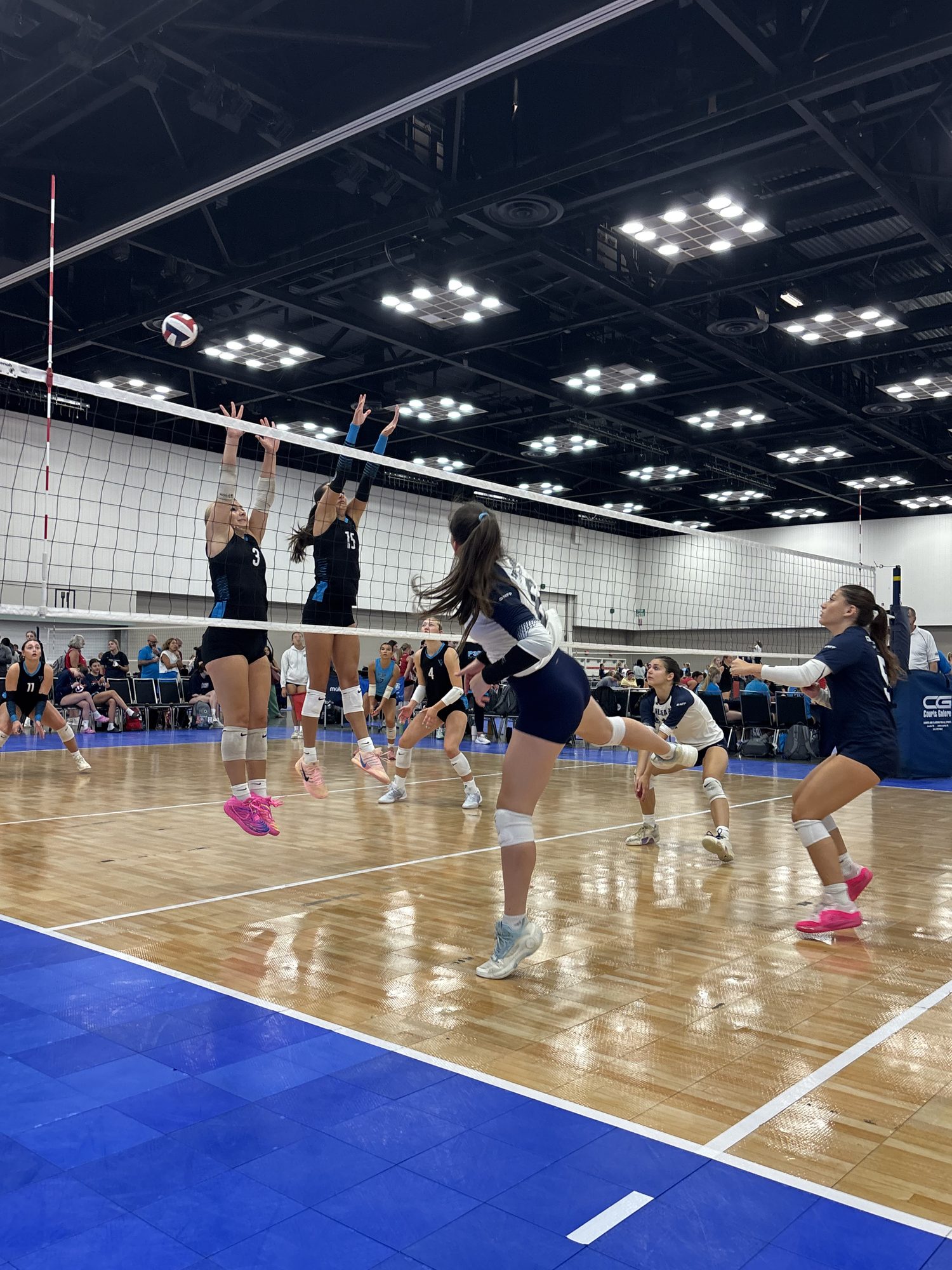 Setting at the net